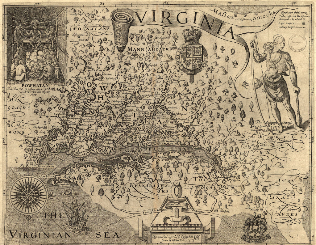 Map of Virginia ca 1606